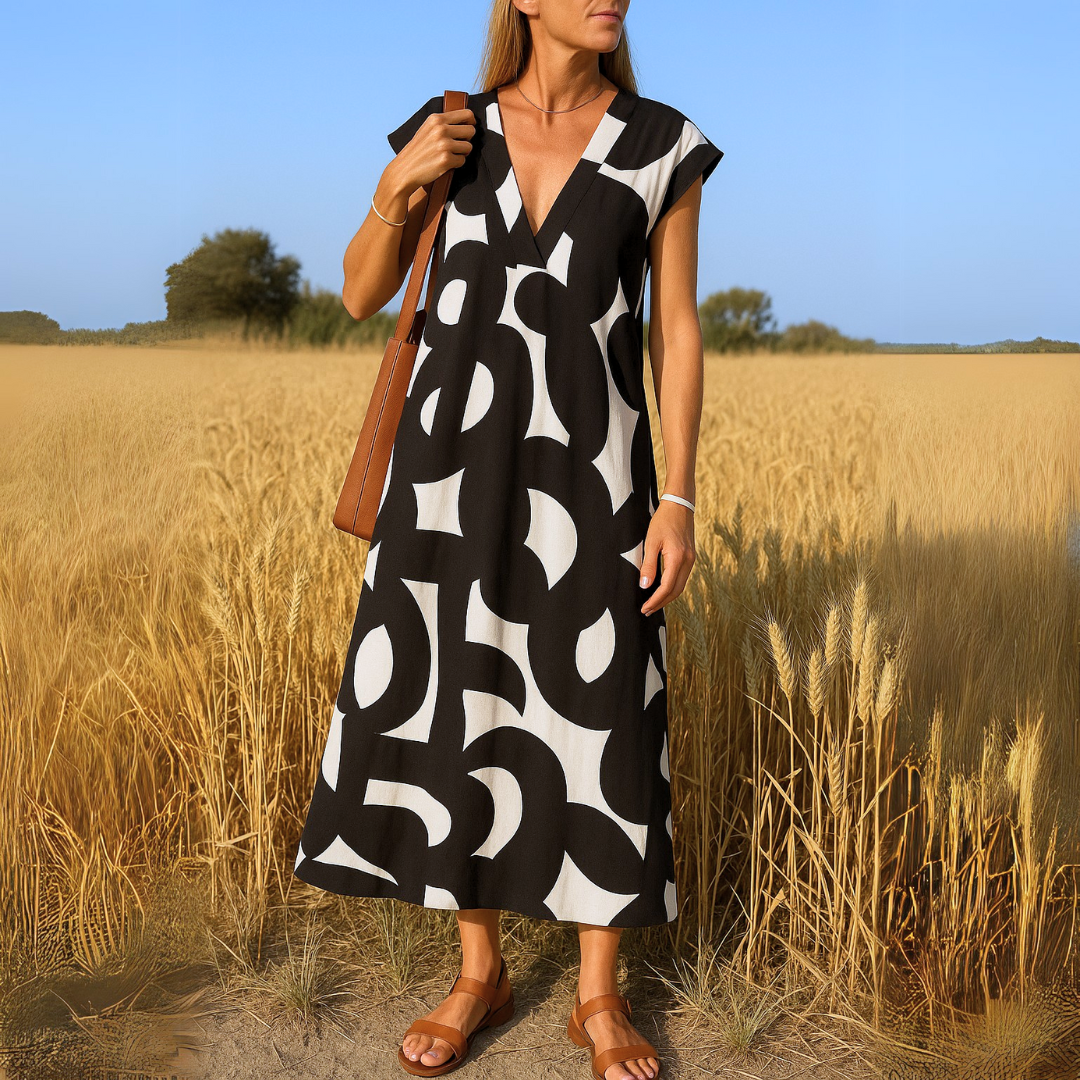 Valeria | Vestido fluido con escote en V