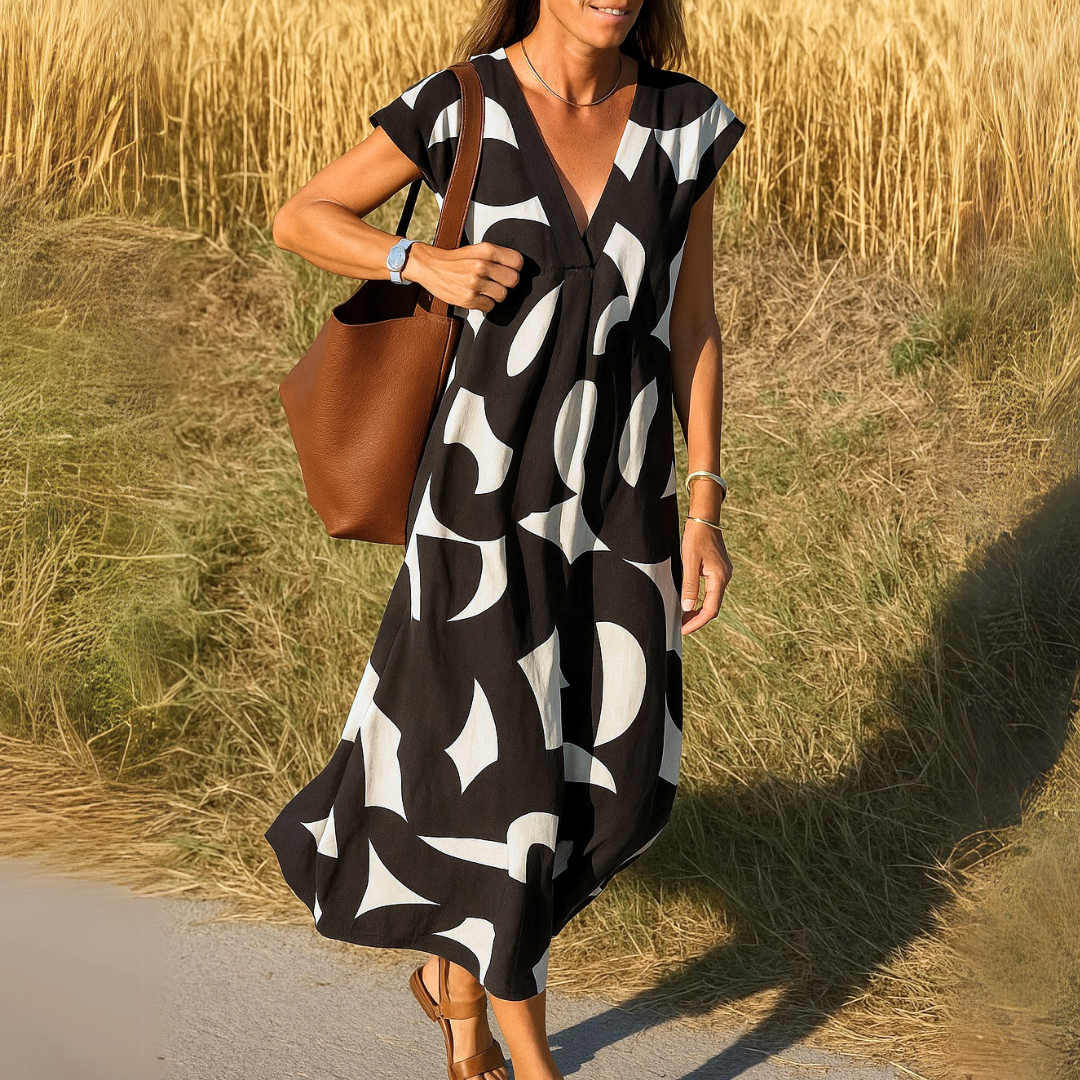 Valeria | Vestido fluido con escote en V